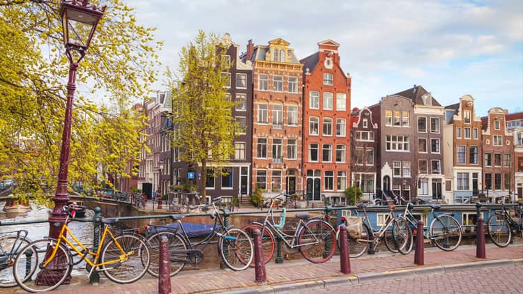 Amsterdam fachadas Holanda - Países Bajos